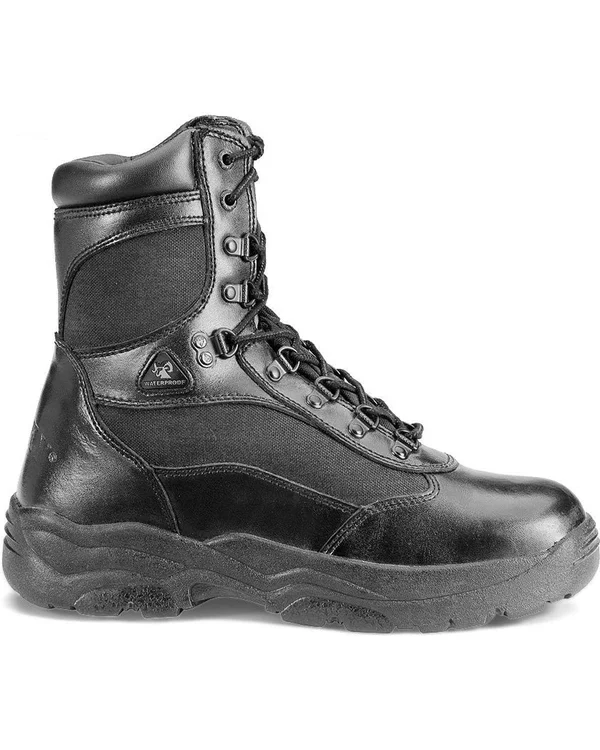 Rocky 8x22 Fort Hood Waterproof Boots, Men's Black