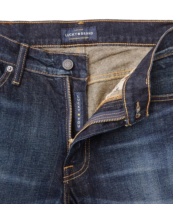 Lucky Brand 363 Vintage Straight in Alamo Jeans - Blue