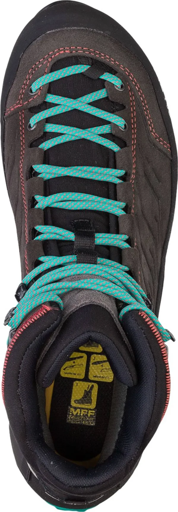 Salewa Women's MTN Trainer Mid GTX Boot - 7.5 - Magnet - Viridian Green