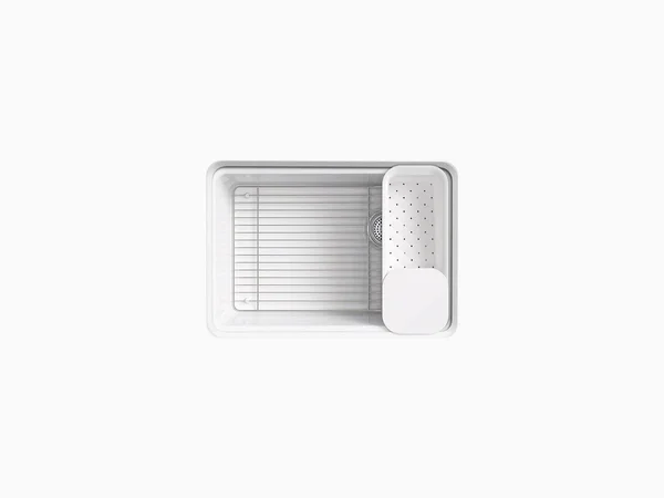Riverby 27x22 L x 22x22 W Undermount Single Bowl Kitchen Sink Kohler Finish: Biscuit