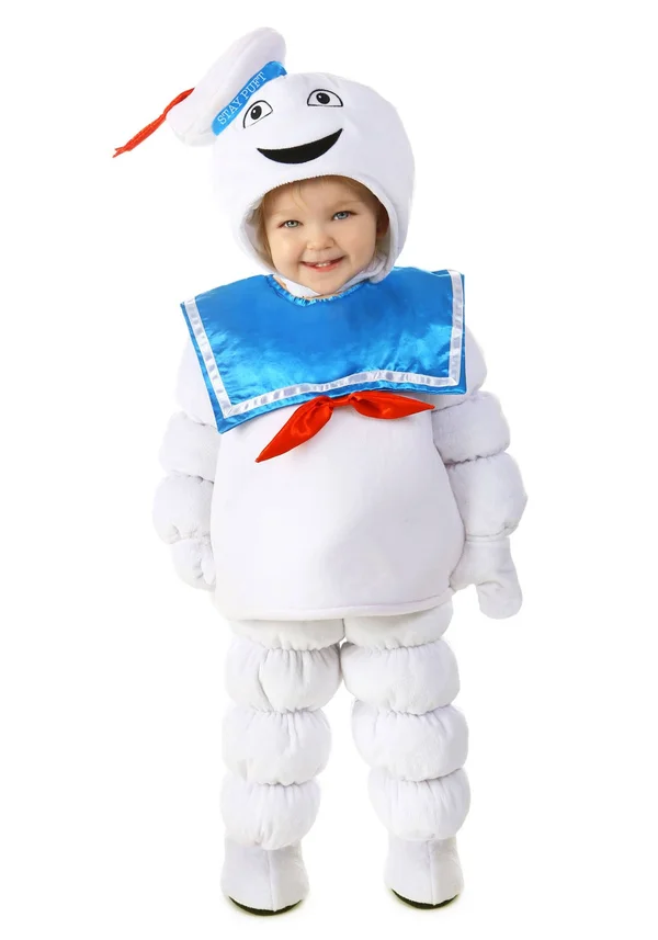Ghostbusters Deluxe Stay Puft Child Costume, Kids, Boys, Blue/White, S, Princess Paradise