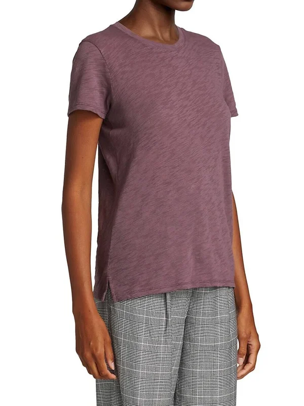 ATM Anthony Thomas Melillo Women's Slub Jersey Schoolboy Crew Neck Tee Agave - M
