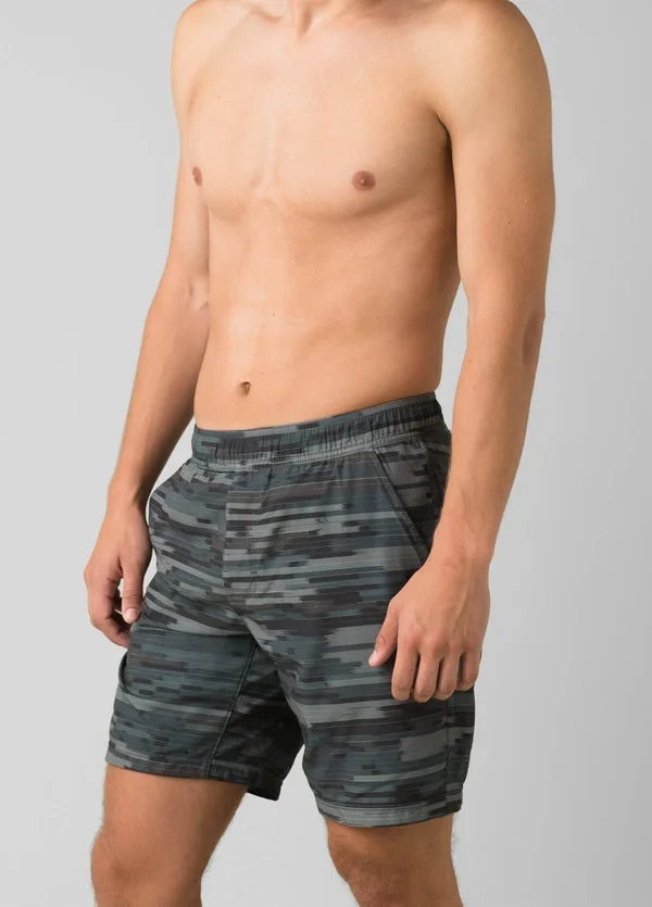Prana Men's Heiro 8 inch Short - XL - Charcoal Tunnel