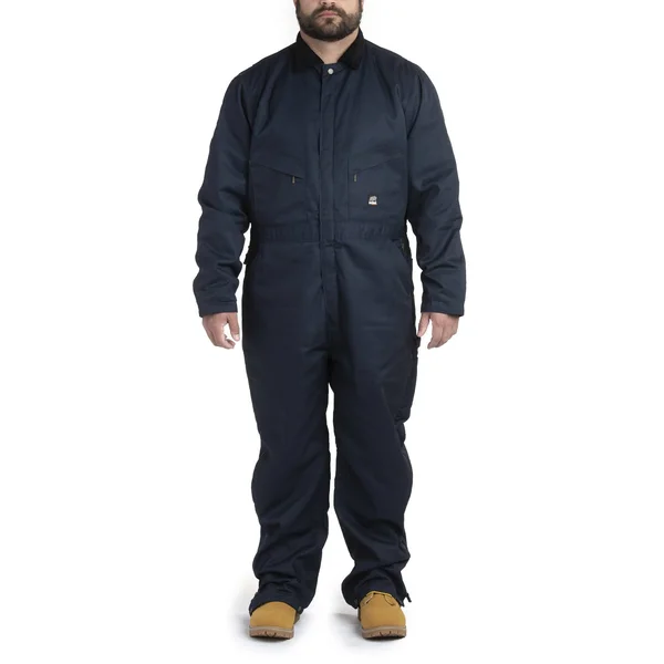 Berne Men's Deluxe Insulated Coverall Twill Navy, 4XL/Tall