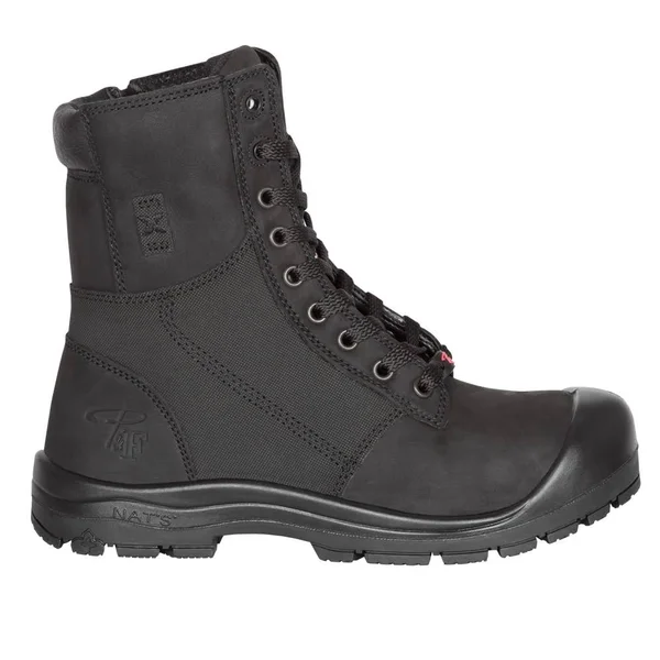 8x22 Steel Toe Work Boots for Women, with Zipper - PF368 (Choose Your Color: Pink, Choose Your Size: 12)