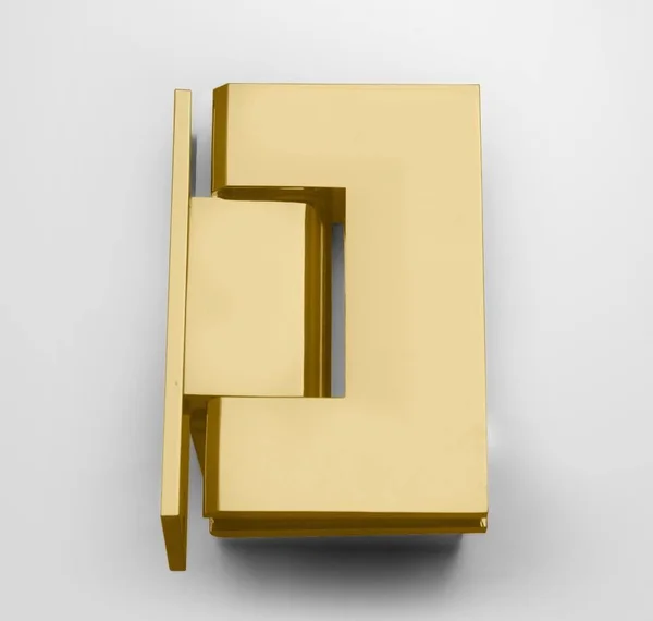 Glass Warehouse GW-WH-52-PB 52x22 W x 78x22 H Hinged Frameless Shower Door Finish: Brass
