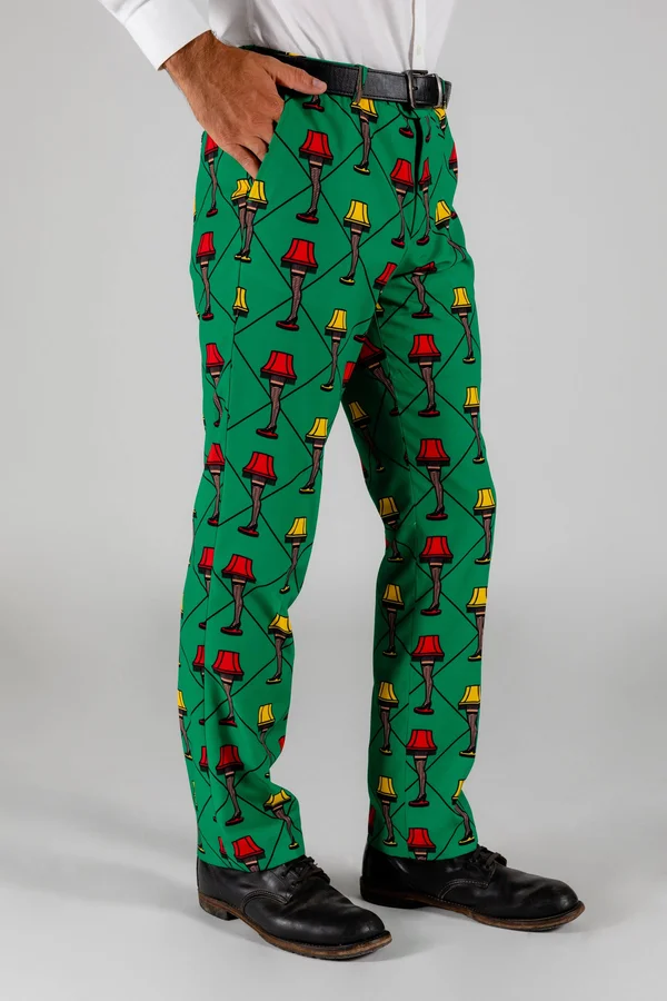 The Fragile, Christmas Dress Pants, Size 30, Multicolor, Shinesty