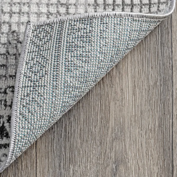 nuLOOM Mosaic Tribal Stripes Solid Area Rug - 8& x 10& - Gray