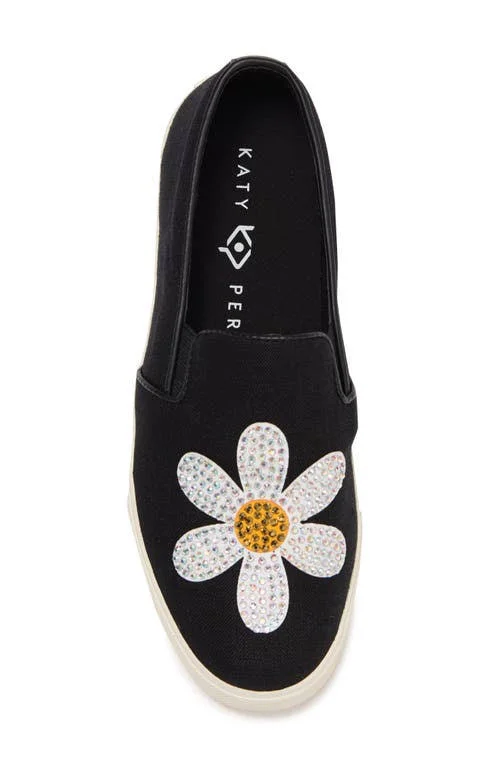 Katy Perry Canvas Slip-On Shoes - The Kerry - Size 6-1/2 Medium, Daisy