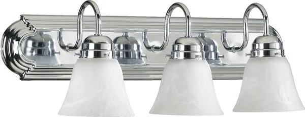 Quorum 3 Light 24& Vanity - Satin Nickel/Opal - 5094-3-65