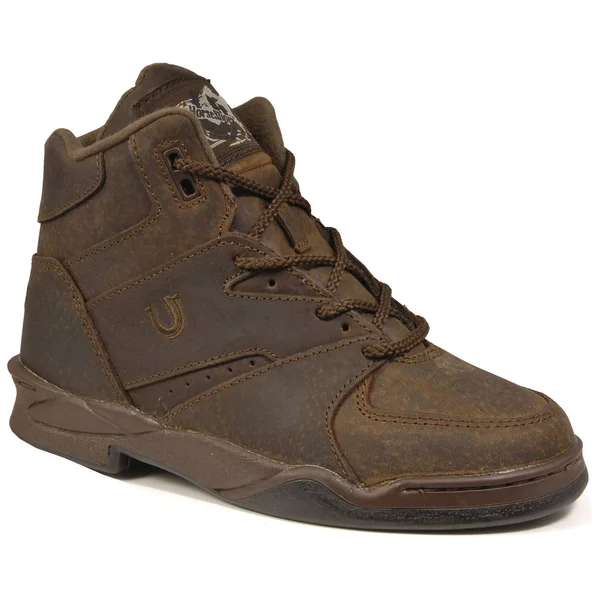 Roper Western Boots Mens Lace Riding Suede 09-020-0320-8620 Ta Tan