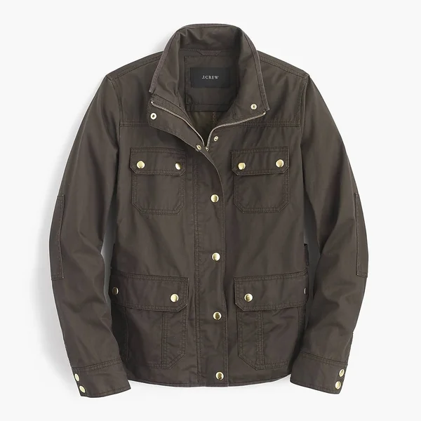 J.Crew Womens The Tall Downtown Field Jacket (Size Tall Medium Tall)