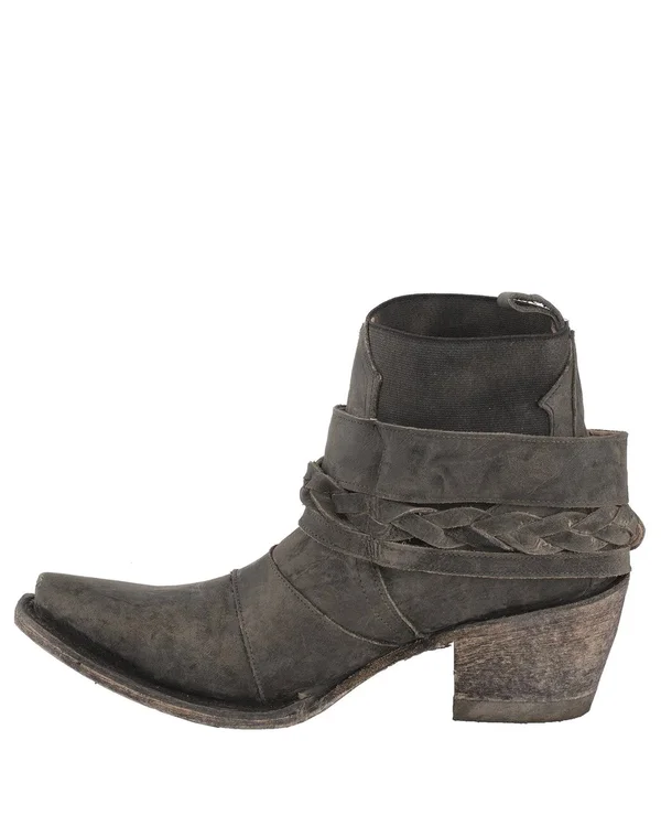 Women's Lane Boots x Junk Gypsy Hwy 237 Bootie - 8.5 M - Black Leather