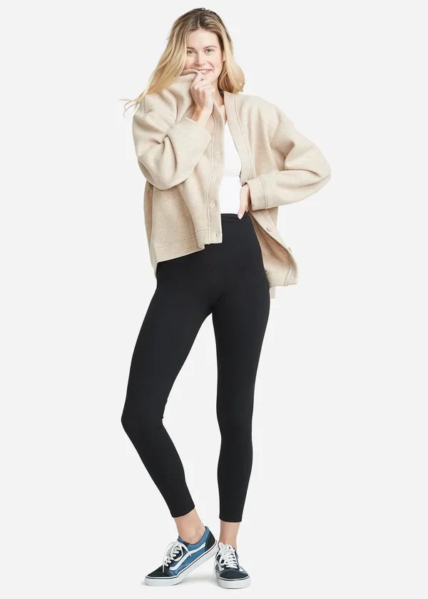 Yummie Rachel Cotton Stretch Shaping Legging - Tawny Port, Size 1x