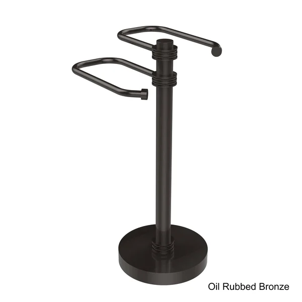 Allied Brass Free Standing Two Arm Guest Towel Holder - Satin Nickel ts-15d