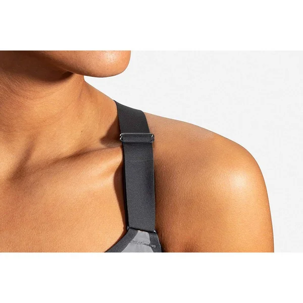 Women's Brooks Dare Racerback Run Bra 38B - Asphalt