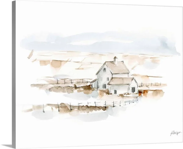 Neutral Farmhouse II - Canvas Wall Art, 30x24, Great Big Canvas