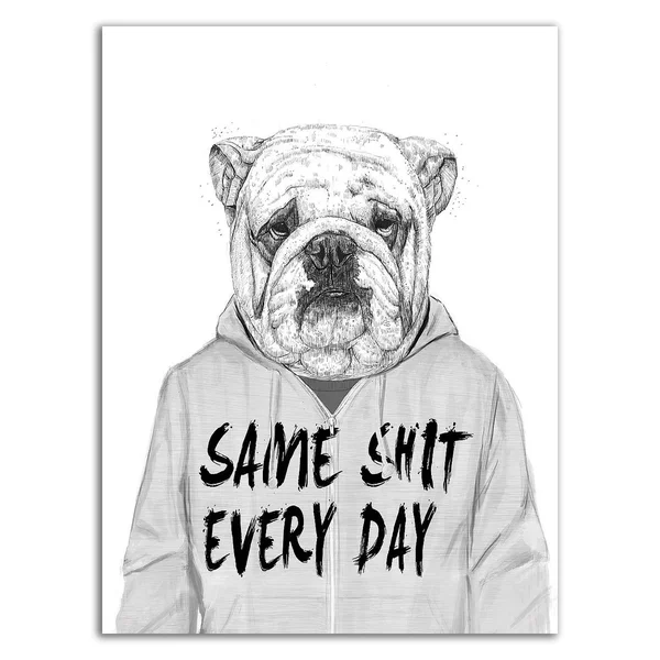 32x22 x 24x22 Same Shit Everyday by Balazs Solti Print on Canvas
