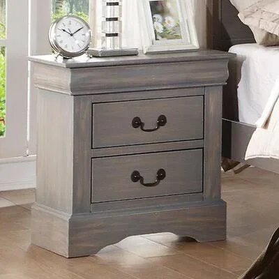 Dilan 2 - Drawer Nightstand Canora Grey Color: Antique Gray