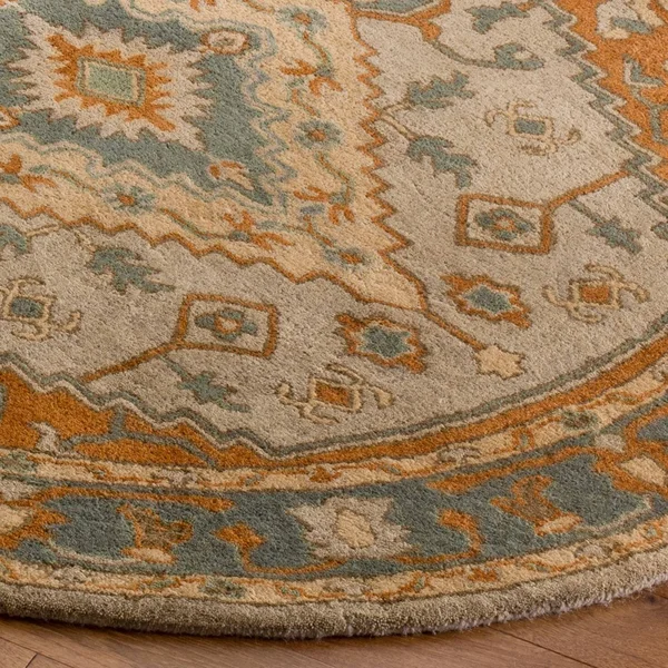 Safavieh Heritage Light Blue/Rust 4 ft. x 6 ft. Area Rug