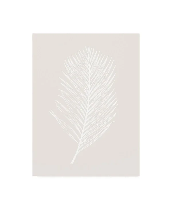 Trademark Fine Art Ic01325-C3547Gg Design Fabrikken 'White Leaf Fabrik