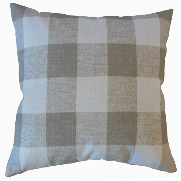 The Pillow Collection Jaspen Plaid Decorative Throw Pillow - 22 x 22 - Tan
