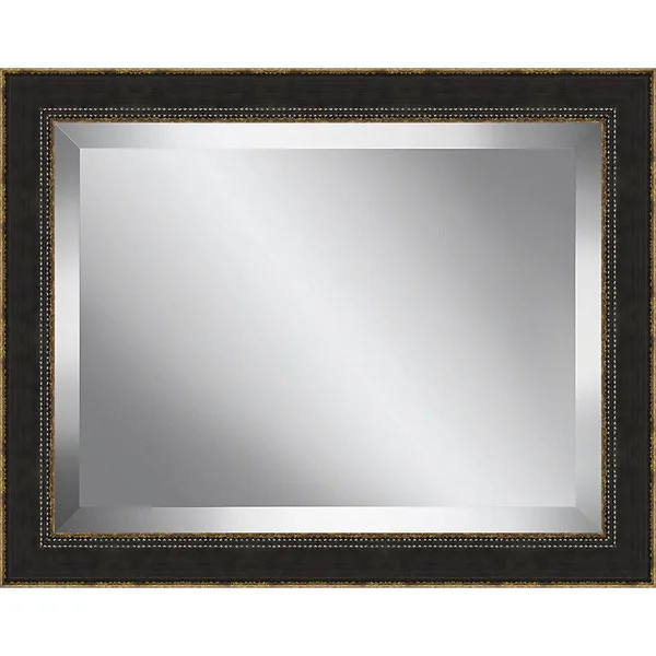Ashton Wall D閏or Llc Coffee Bean Framed Beveled Plate Glass Mirror