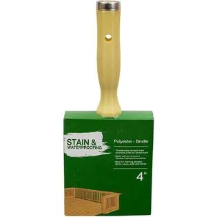 Linzer 3550 Project Select Premium Stain'N Paint Brush, 4 in Width, 4-Inch Stain, Polyester and Bristle Filament 3550-4