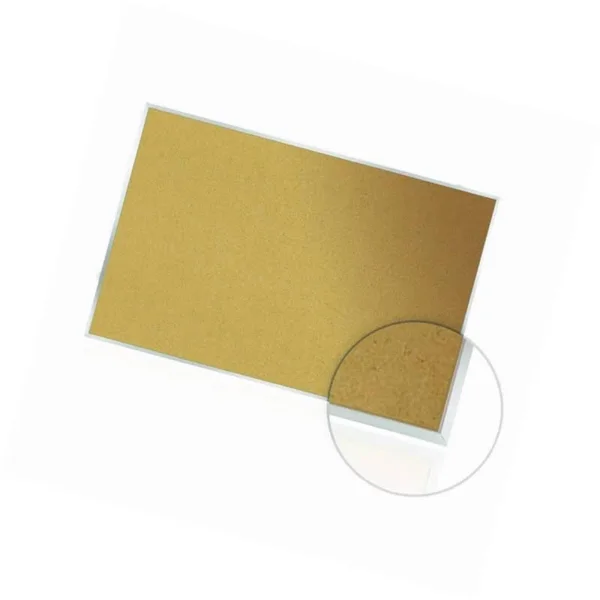 Ghent 36x22 x 60x22 Aluminum Frame 1/2x22 Premium Natural Cork Bulletin Board (05914)