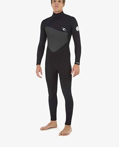 Rip Curl Omega 3/2mm Back Zip Mens Wetsuit - Black