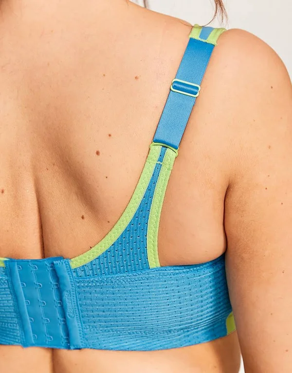Glamorise 1166 Double Layer Custom Control Sports Bra - Blue/Green
