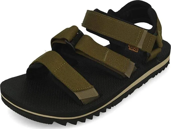 Men's Teva Cross Strap Trail Hiking Sandal, Adult, Size: 10 M, Dark Olive