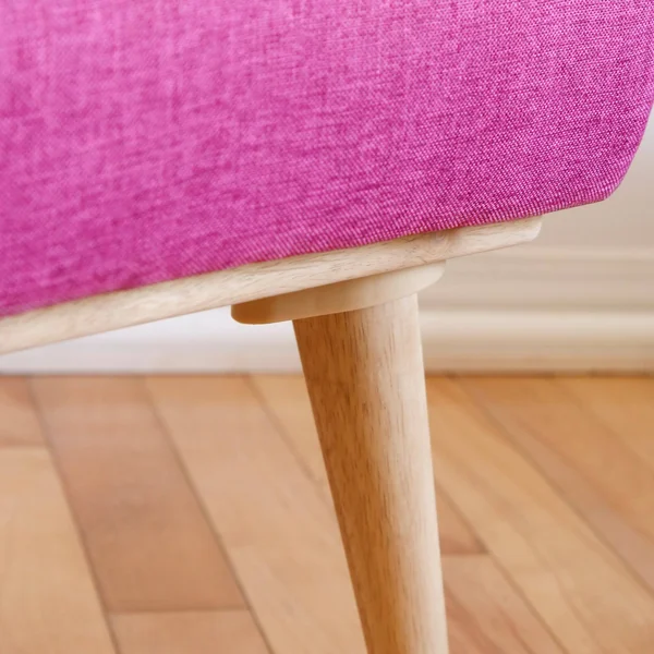 South Shore Sweedi Solid Wood Kids Table with Upholstered Chair Set, Natural Pink