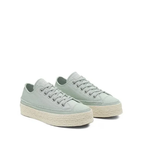 Converse Trail to Cove Espadrille Chuck Taylor All Star (Green Size 6.5) Womens Canvas Shoes
