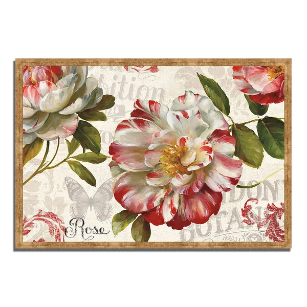Spring Flair I by Lisa Audit - 38x22 x 26x22 Framed Painting Print, Ready