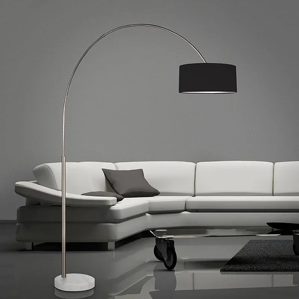 Sonneman 4097.13K - Arc Shade Floor Lamp - Satin Nickel