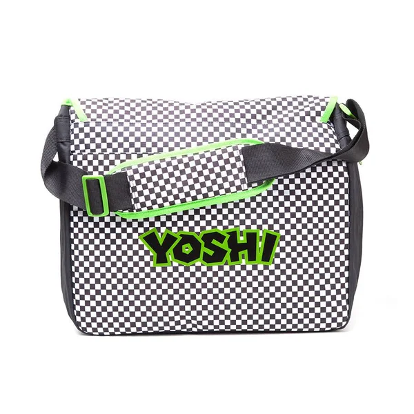 Super Mario Premium Yoshi Checkered Messenger Bag