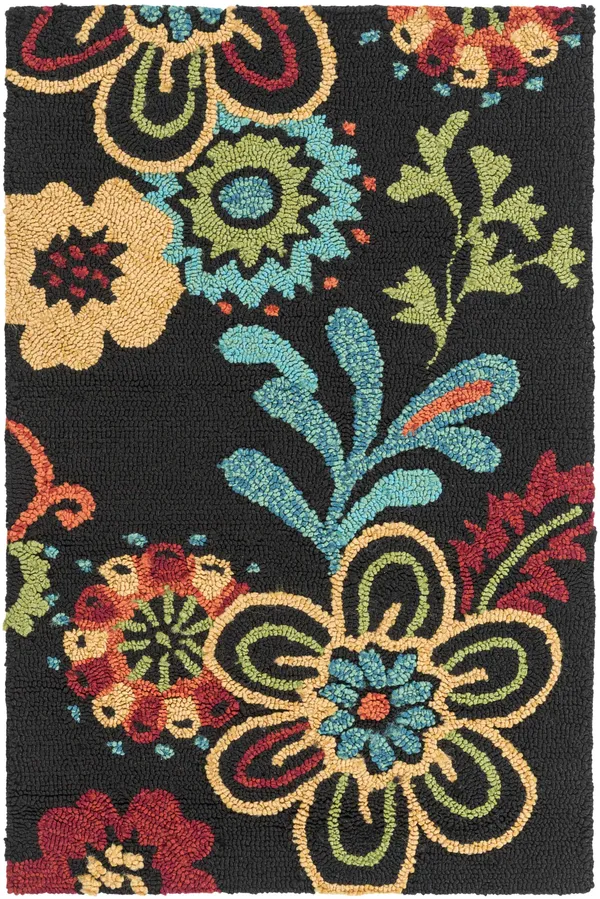 Surya Storm SOM-7707 Black Area Rug 5& x 7&6x22
