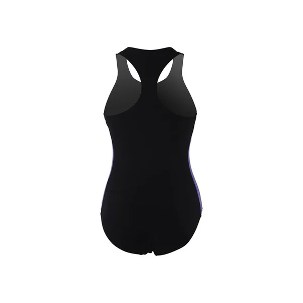 Dolfin 60575 Zip-Front Racerback Solid-black/purple-14, Women's