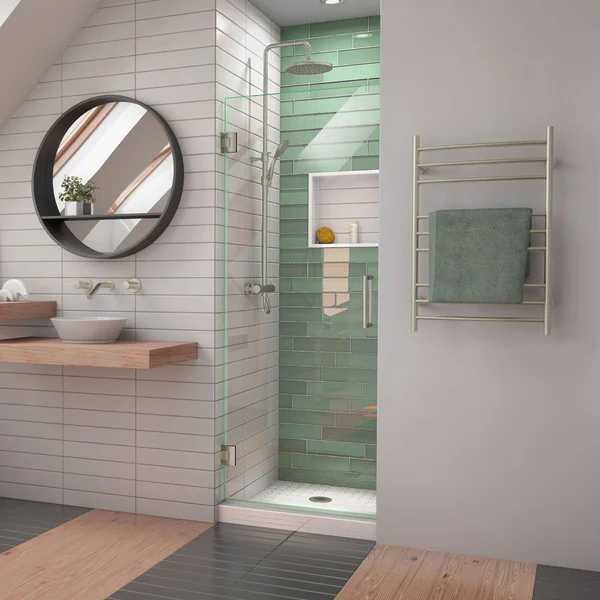 DreamLine SHDR-2030722-01 Unidoor-LS 30x22W x 72x22H Frameless Hinged Shower Door in Chrome