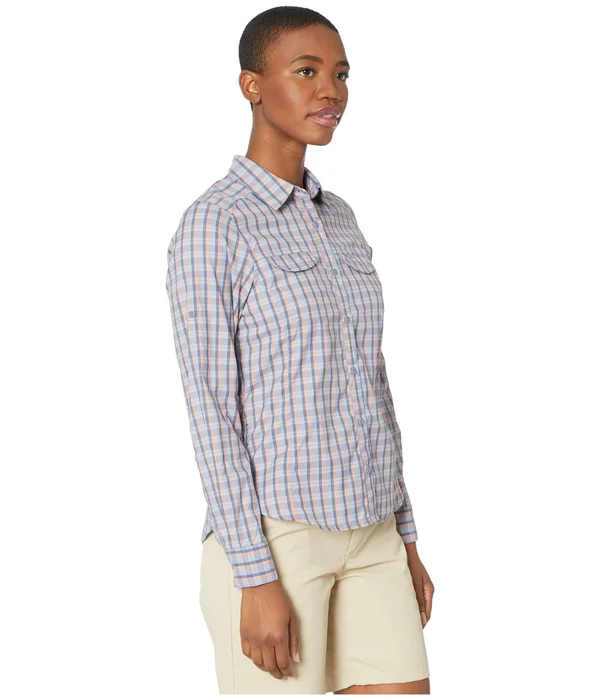 Columbia Women S Silver Ridge Lite Plaid Long Sleeve Shirt 1710561 - XL, New Moon Gingham Plaid