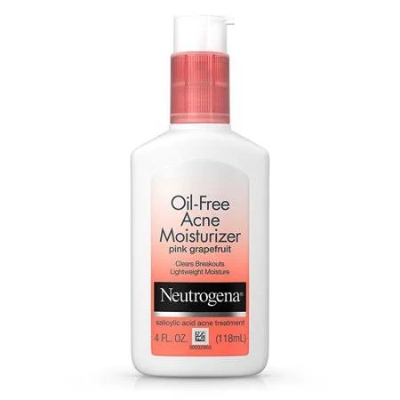 Neutrogena Oil-Free Acne Moisturiser Lotion - Pink Grapefruit, 120ml, 6 Pack