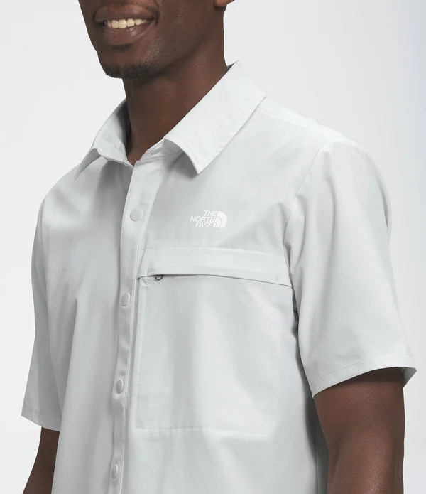 The North Face Men & S First Trail Short Sleeve Shirt - Pale Lime Yellow