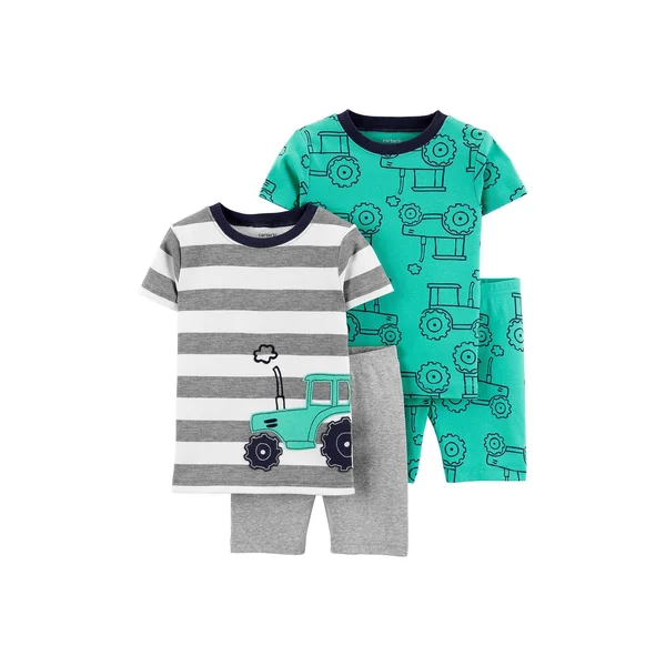 Toddler Boy Carter&s 4 Piece Pajama Set, Boy's, Size: 2T, Tractor