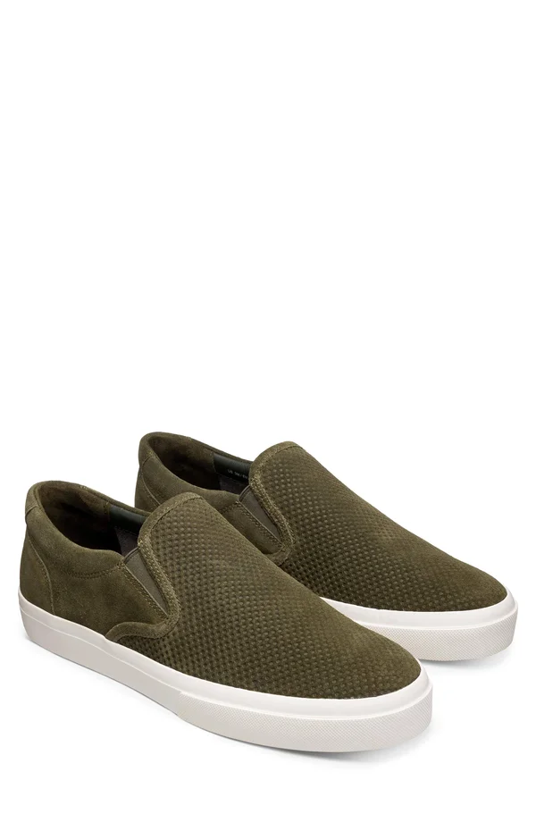 Greats The Wooster Suede Sneaker - Green - 8.5