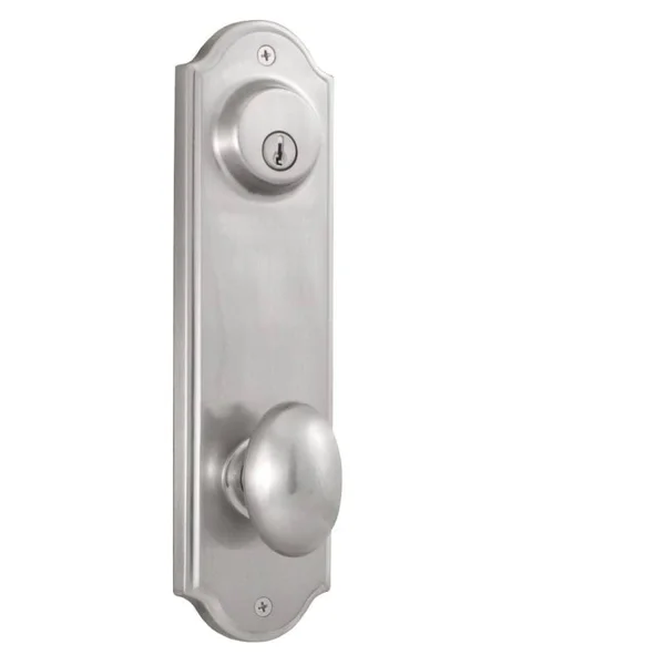 Weslock 6602 Julienne Knob Double Cylinder Trim Mansion Handle & Philbrook Handle - Satin Nickel