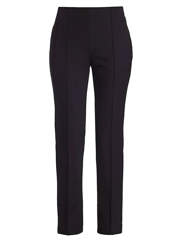 Escada Hepburn Techno Ankle-Zip Pants - Black, Women's, 8