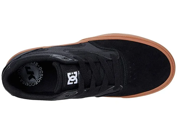 DC Shoes Kalis Vulc - Boy's Kids in Black/Gum Size 1