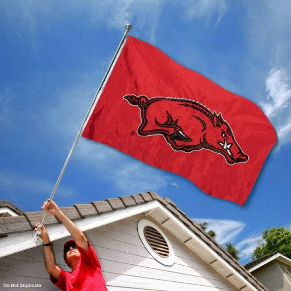 Arkansas Razorbacks Nylon Embroidered Flag