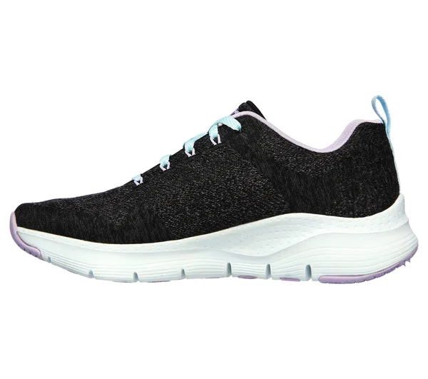 Women's Skechers Arch Fit Comfy Wave Sneaker - Size: 7, Black